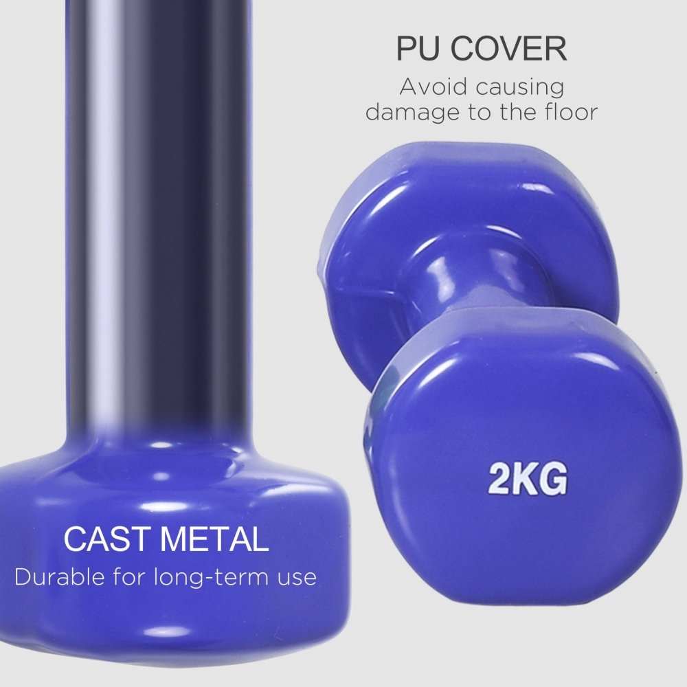 10kg Colourful Dumbbell Set with Carry Case