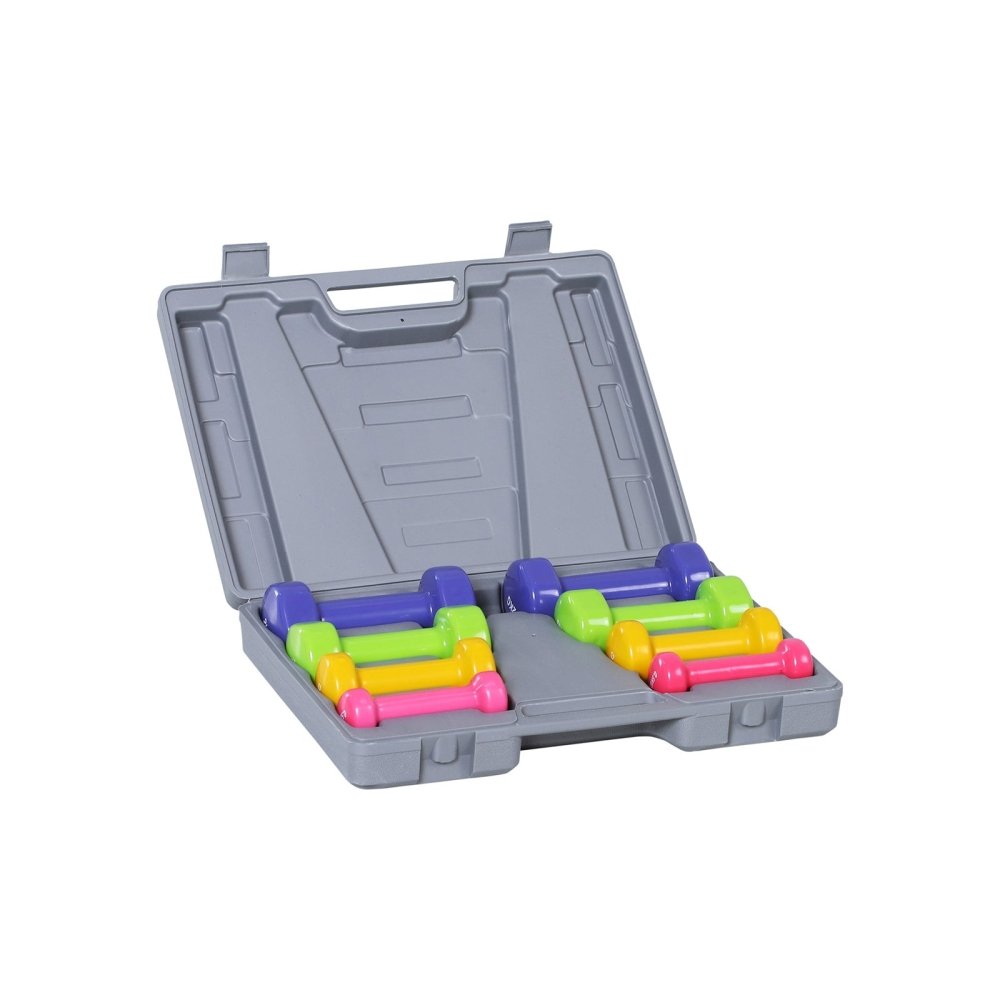 10kg Colourful Dumbbell Set with Carry Case