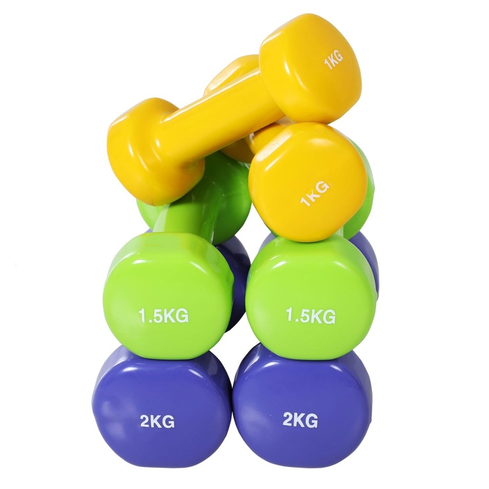 10kg Colourful Dumbbell Set with Carry Case