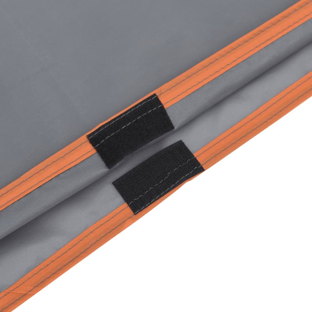 2 - in - 1 Rain Poncho / Picnic Blanket Grey & Orange