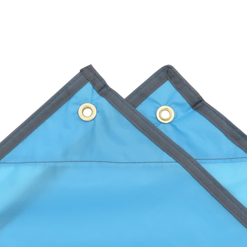 2 - in - 1 Rain Poncho with Hood – Blue 223x145 cm - Fittux