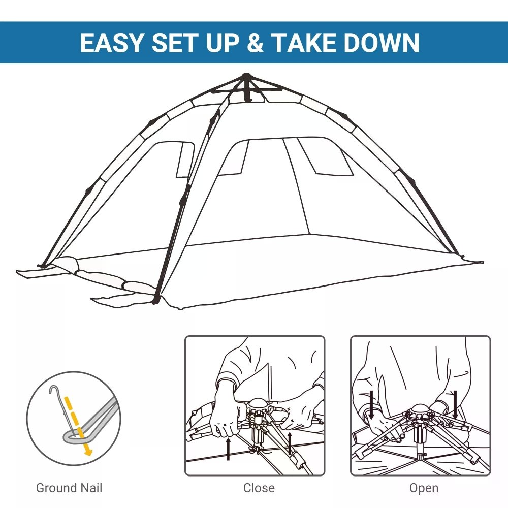 2 - Person Pop - Up Beach Tent