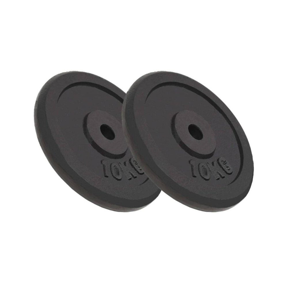 2 - Piece Cast Iron Weight Plates - 2x10kg (Total 20kg)