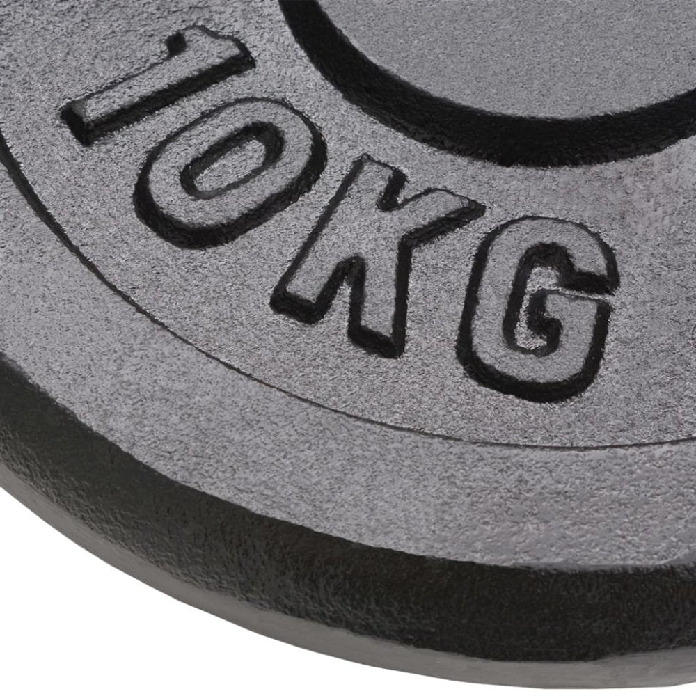2 - Piece Cast Iron Weight Plates - 2x10kg (Total 20kg)