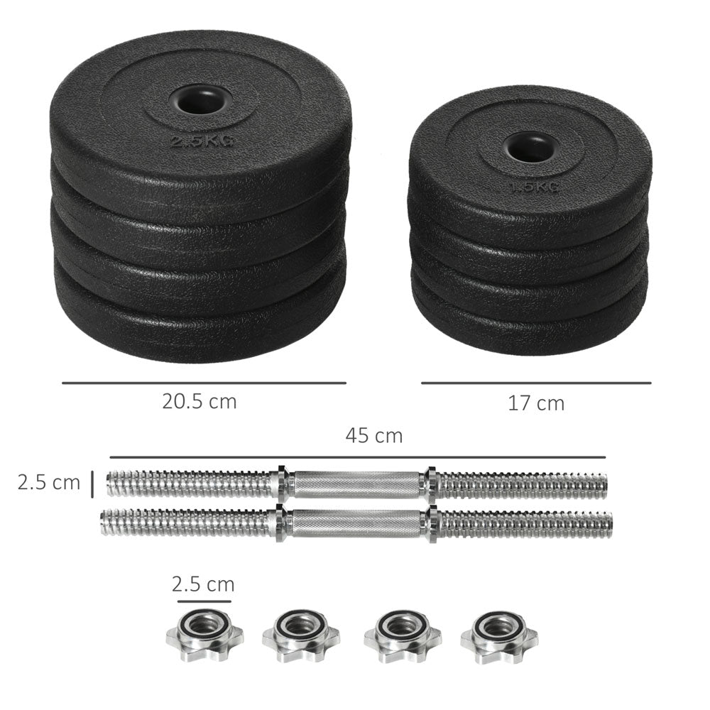 20kg Adjustable Dumbbell Set