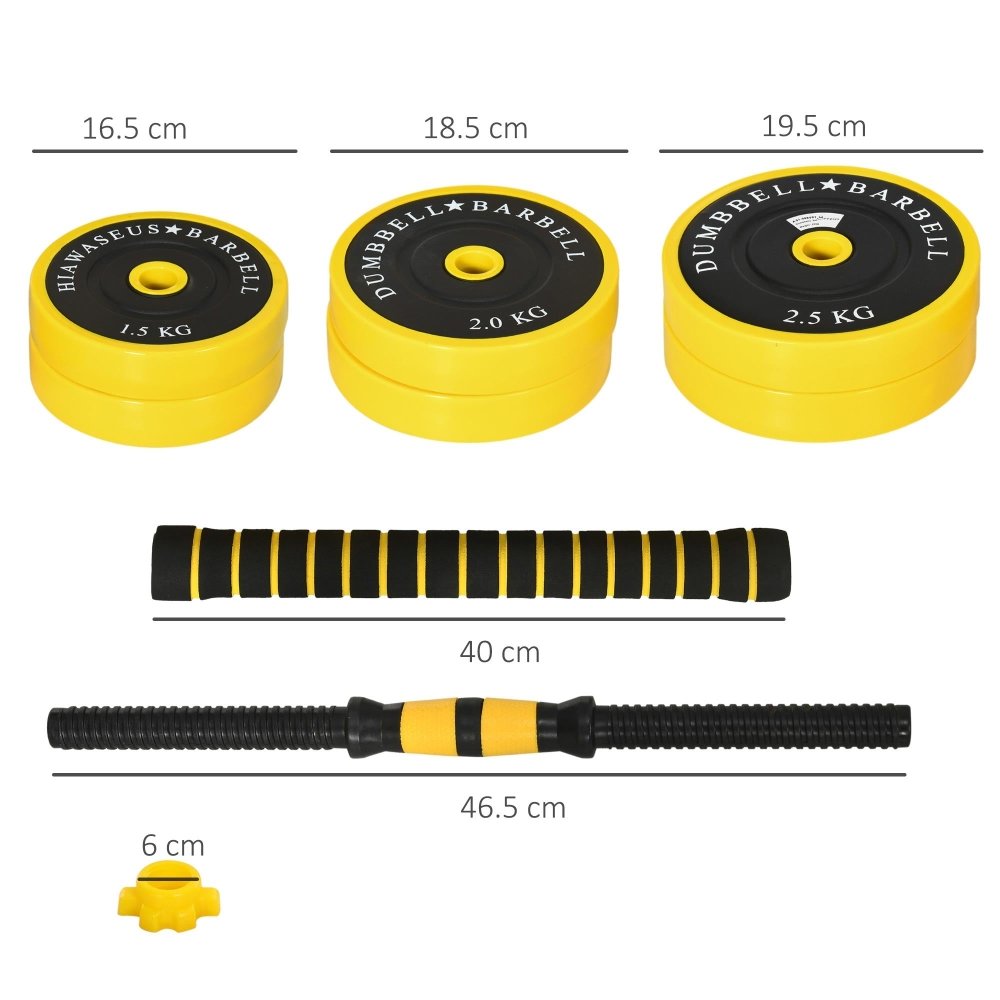 25kg Adjustable Dumbbell and Barbell Set