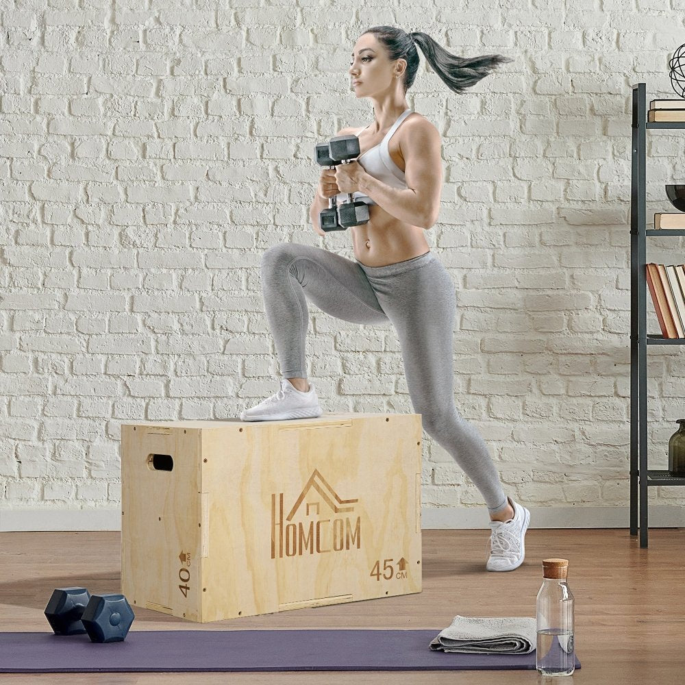 3 - in - 1 Wooden Plyo Box