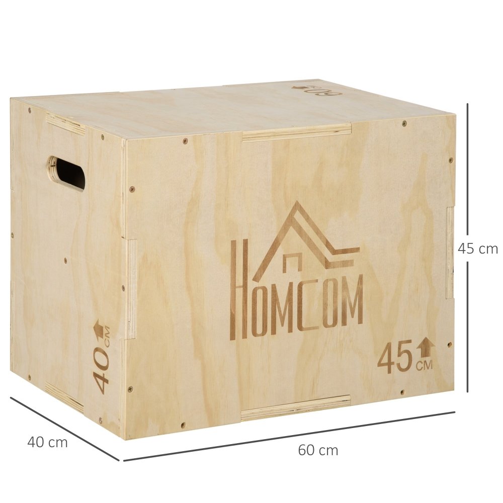 3 - in - 1 Wooden Plyo Box