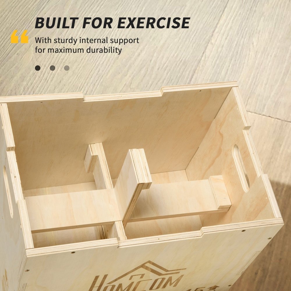 3 - in - 1 Wooden Plyo Box
