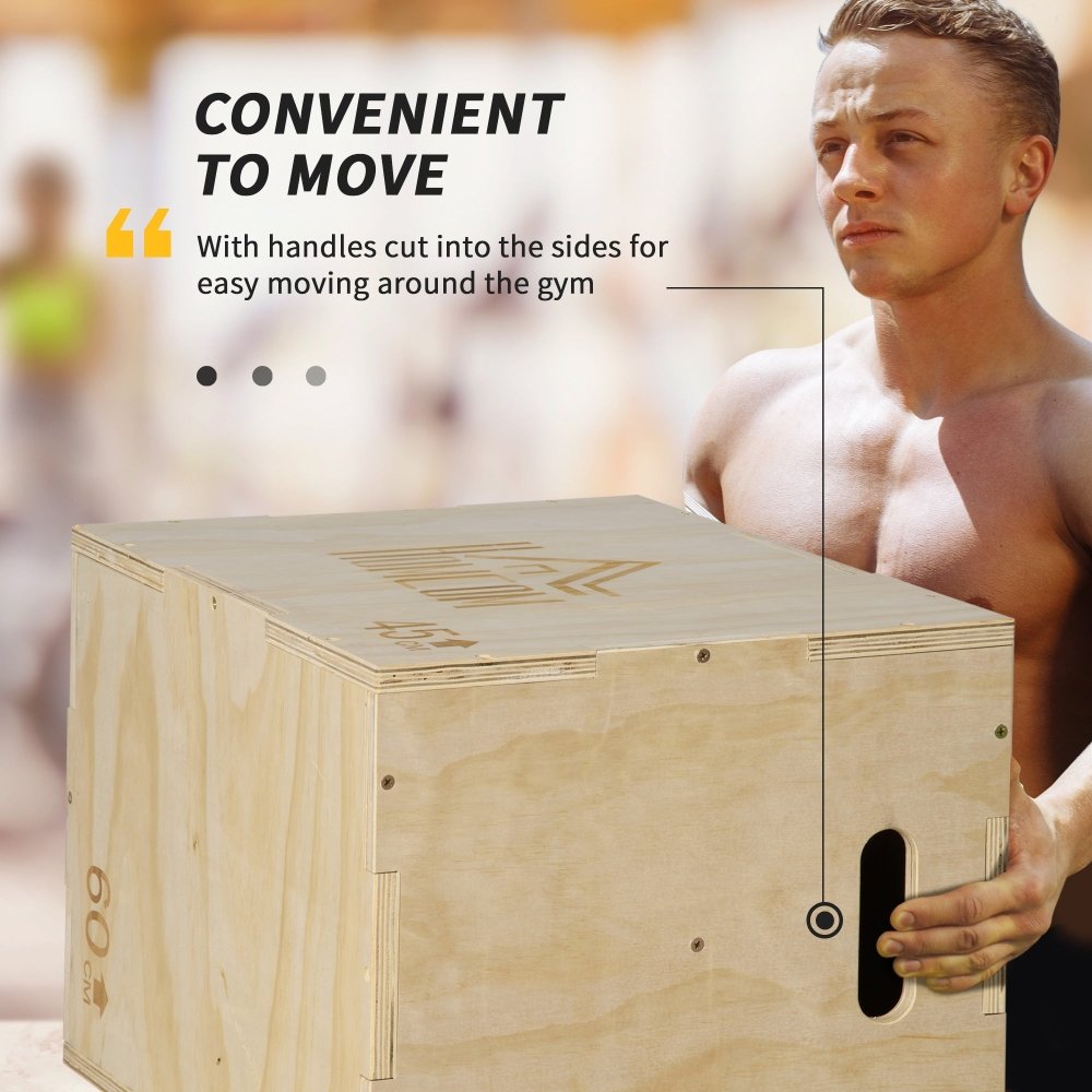 3 - in - 1 Wooden Plyo Box