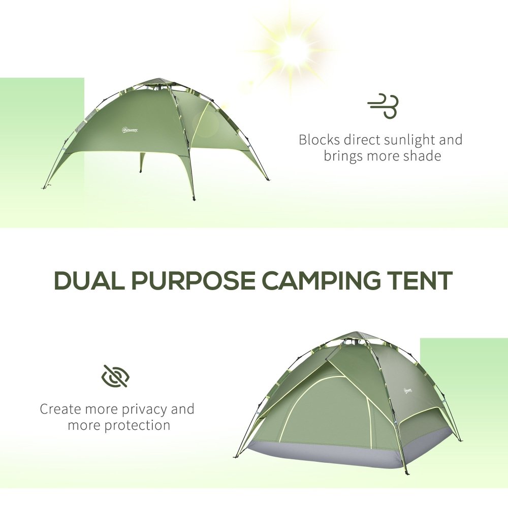3 - Person Double Layer Pop Up Tent