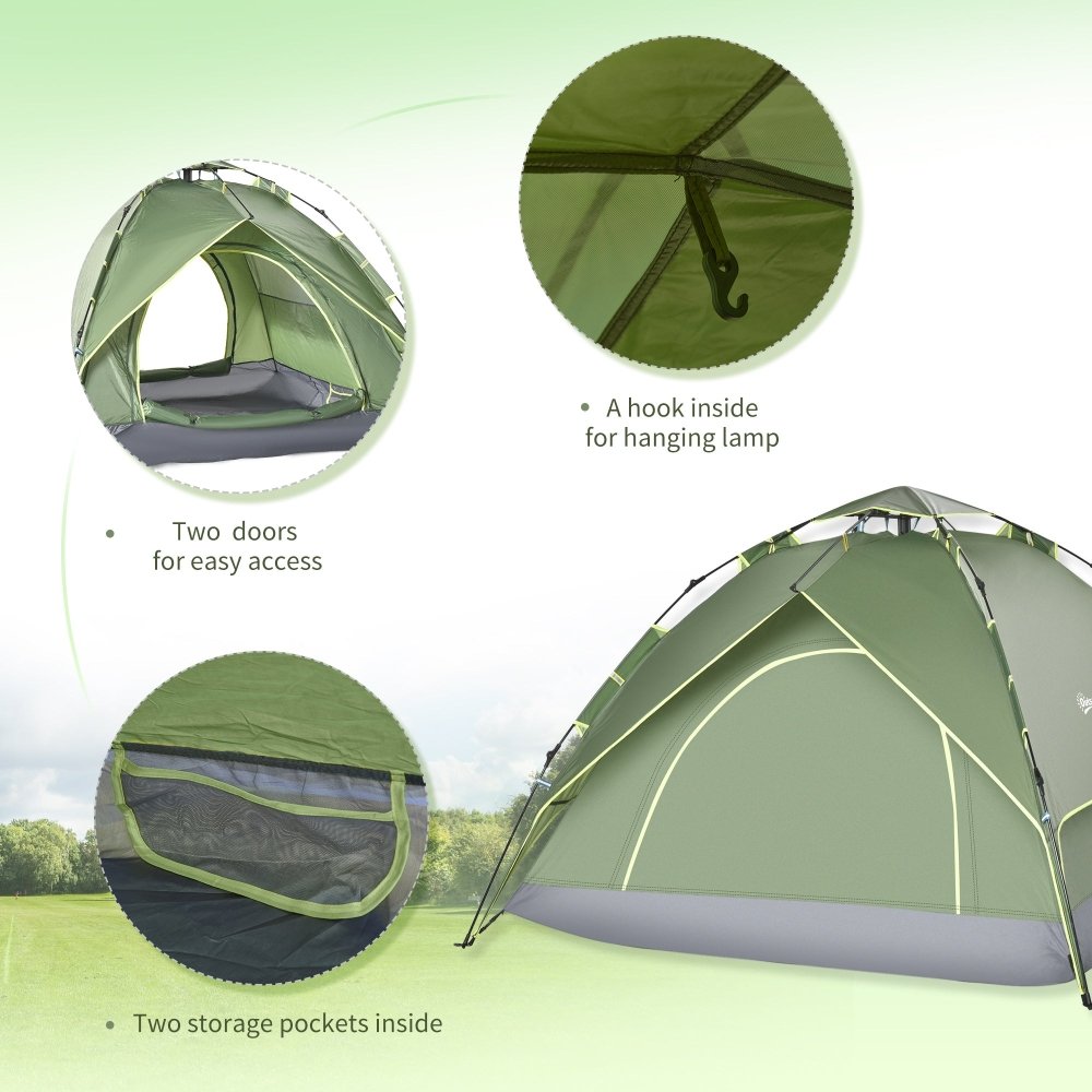 3 - Person Double Layer Pop Up Tent