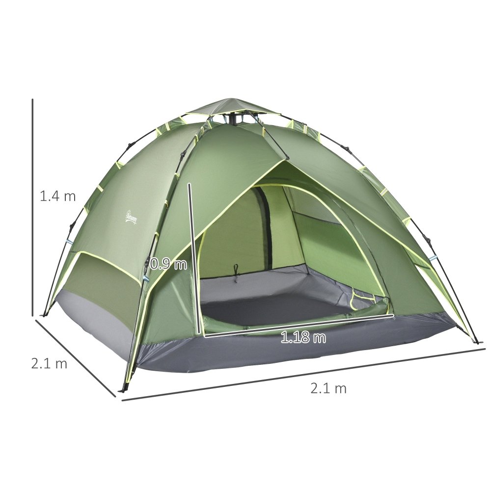 3 - Person Double Layer Pop Up Tent