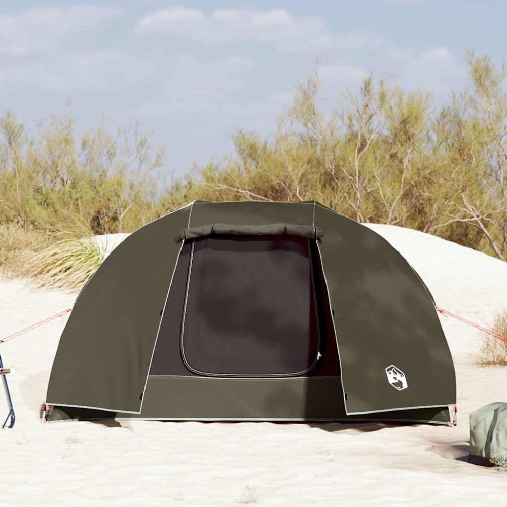 3 - Person Fishing Tent with E - Port - Brown