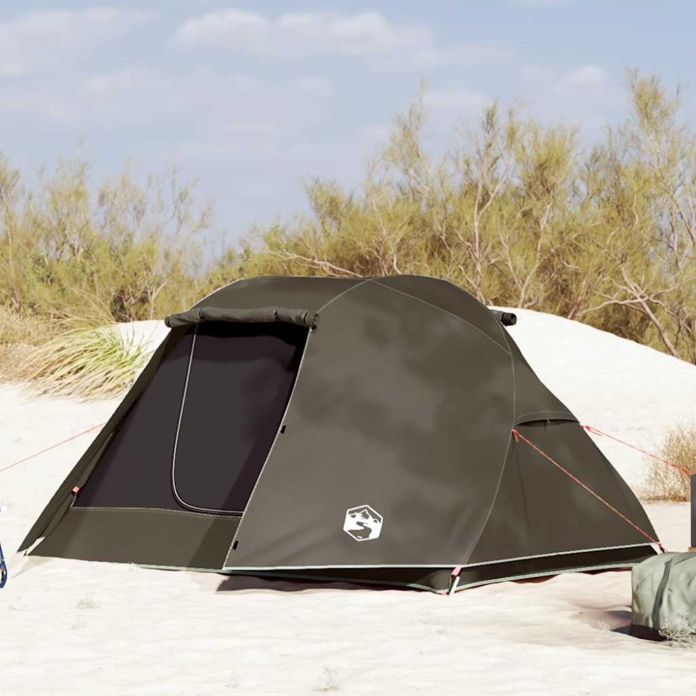3 - Person Fishing Tent with E - Port - Brown