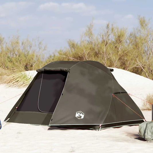 3 - Person Fishing Tent with E - Port - Brown