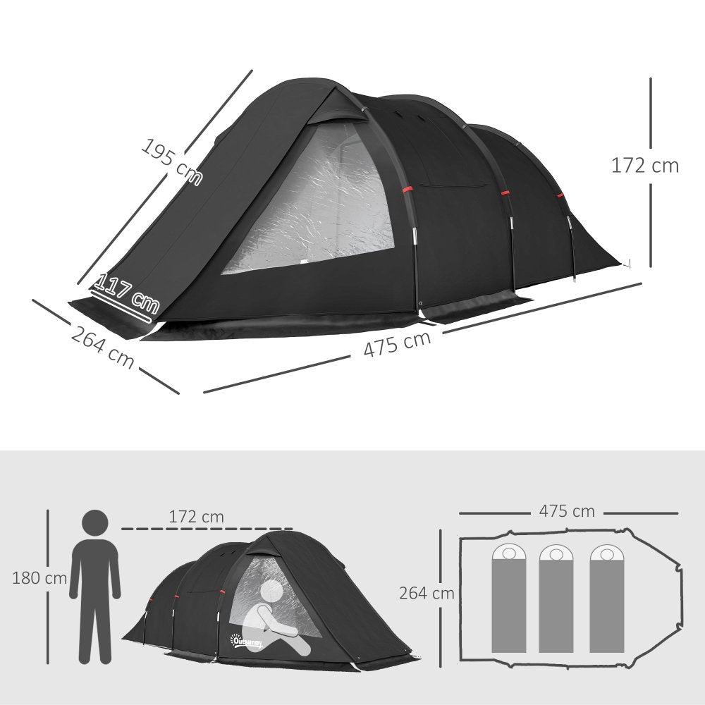 3–4 Person Dome Camping Tent