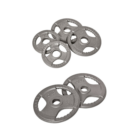 35kg Steel Weight Plate Set – 2.5kg, 5kg & 10kg with Grip Handles