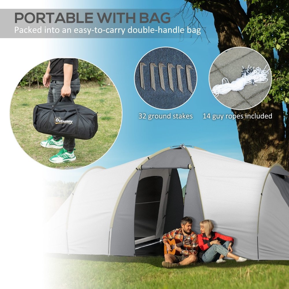 4 - Person Family Camping Tent - Two Bedrooms