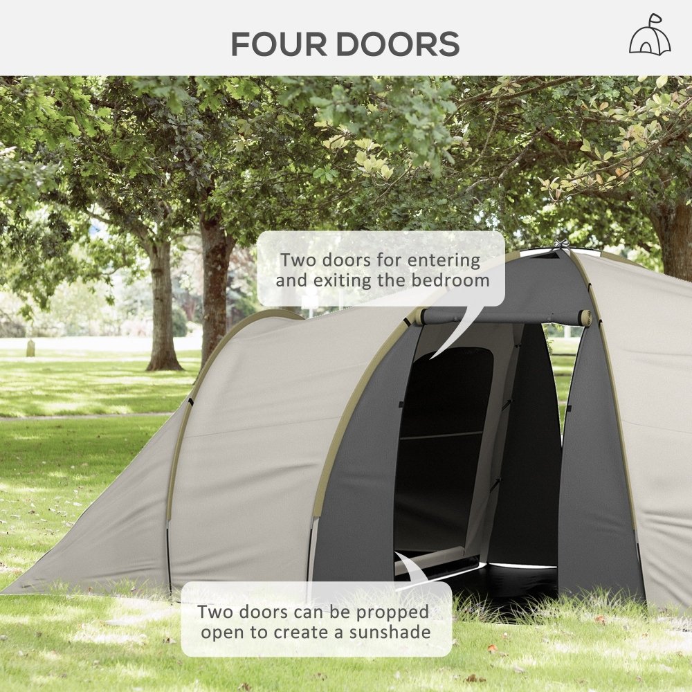 4 - Person Family Camping Tent - Two Bedrooms