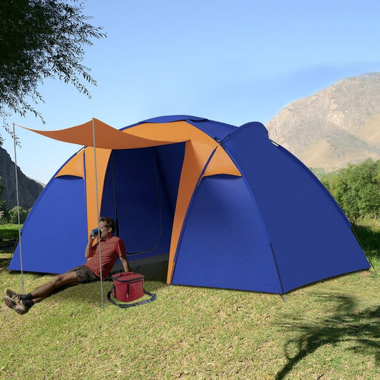 4 - Person Tunnel Tent with Dual Bedrooms