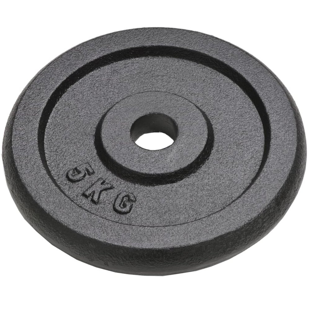 4 - Piece Cast Iron Weight Plates - 4x5kg (Total 20kg)