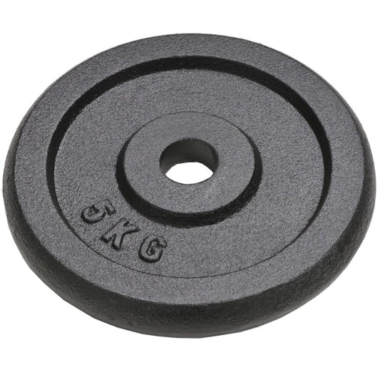 4 - Piece Cast Iron Weight Plates - 4x5kg (Total 20kg)
