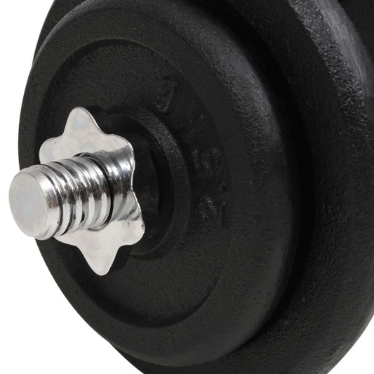 40kg Cast Iron Adjustable Dumbbell Set