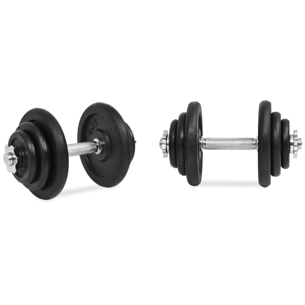 40kg Cast Iron Adjustable Dumbbell Set