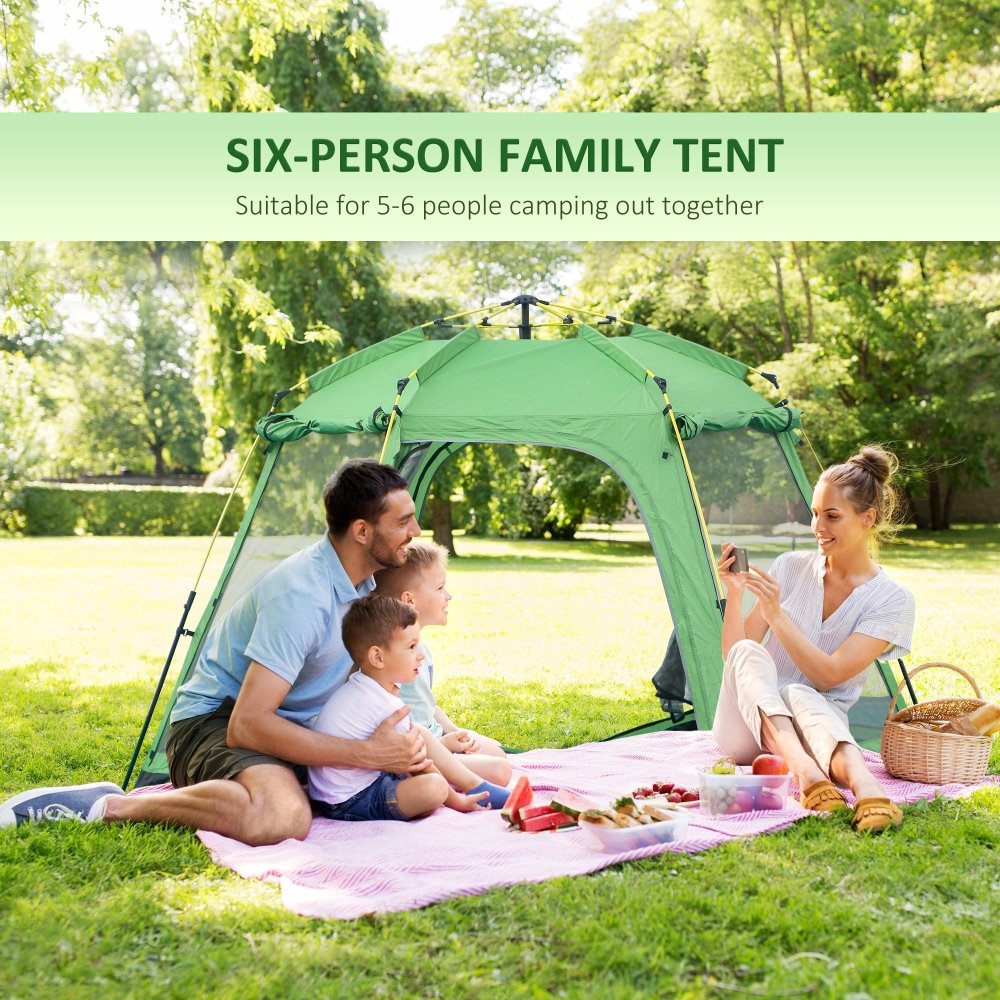 6 - Person Pop - Up Camping Tent