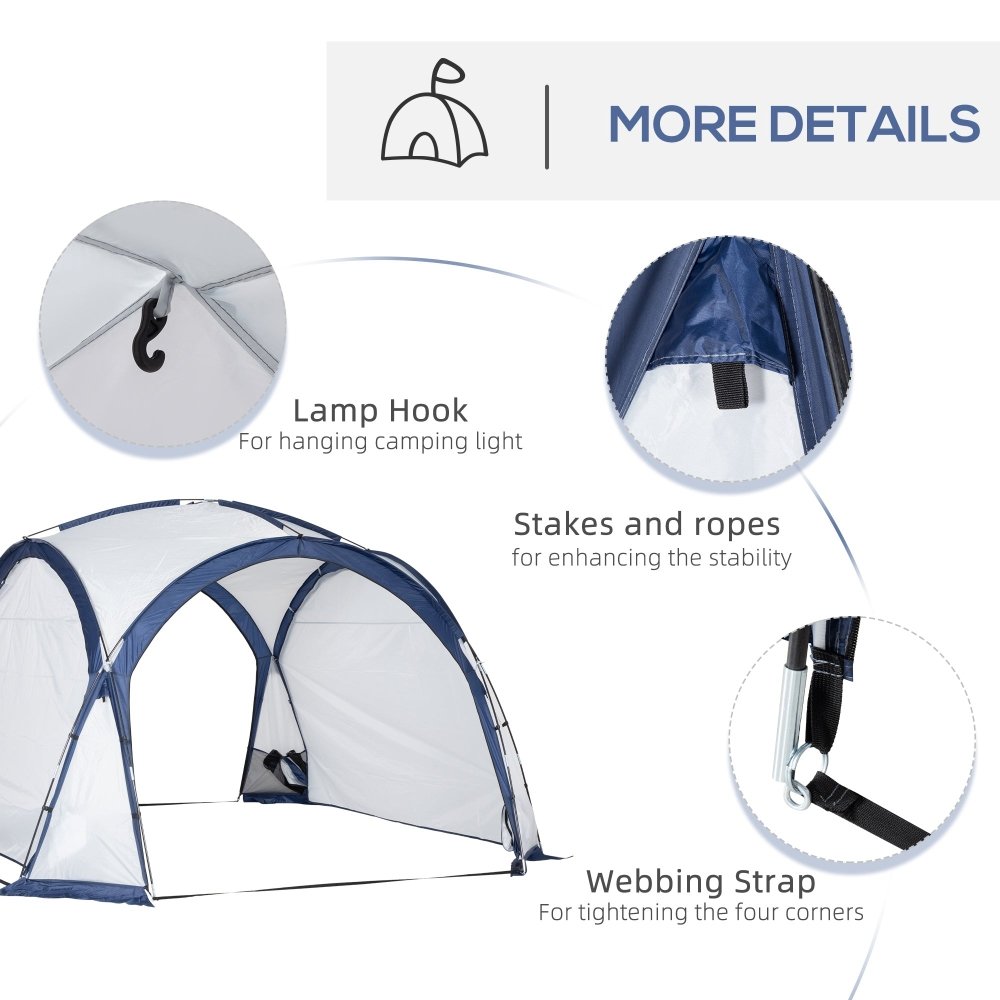 6–8 Person Camping Tent – Large Mesh Shelter