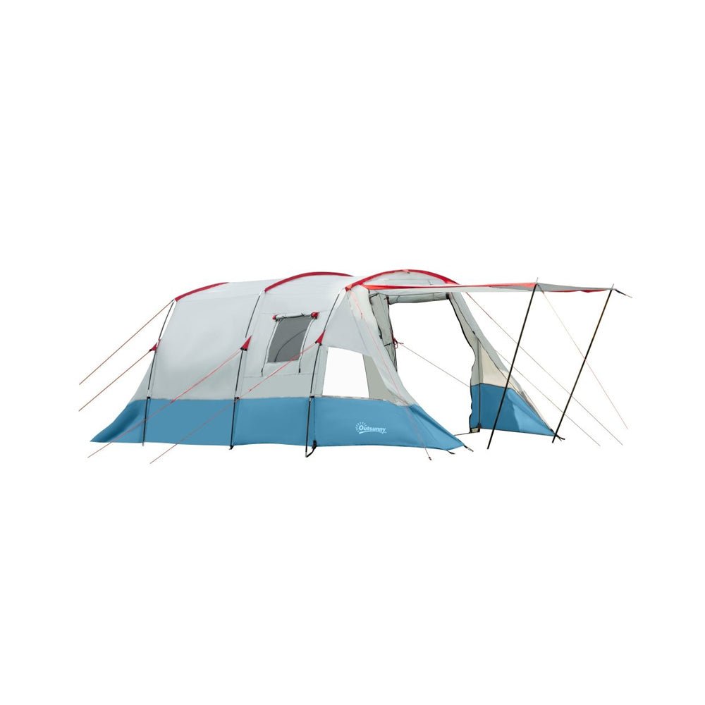 outsunny campingzelt 8 personen Outsunny 6–8 Person Family Camping Tent with Living Area – Fittux