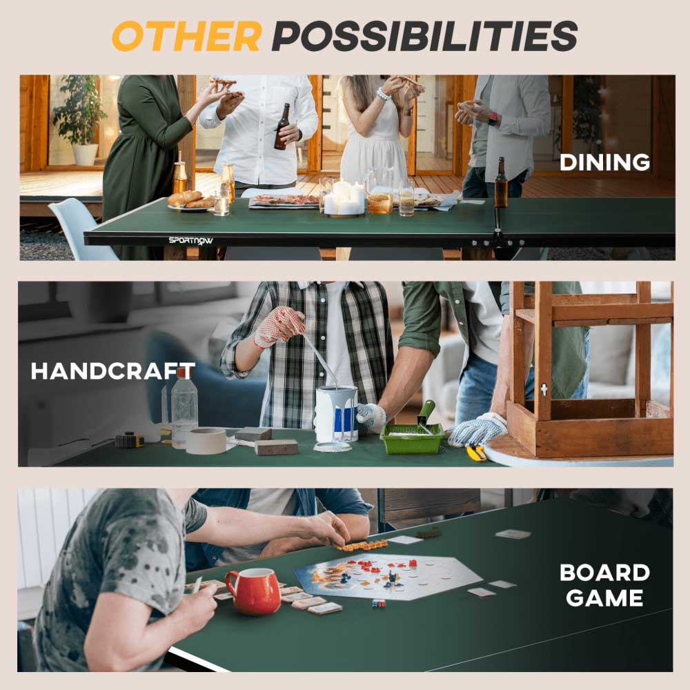 9FT Ping Pong Table Set