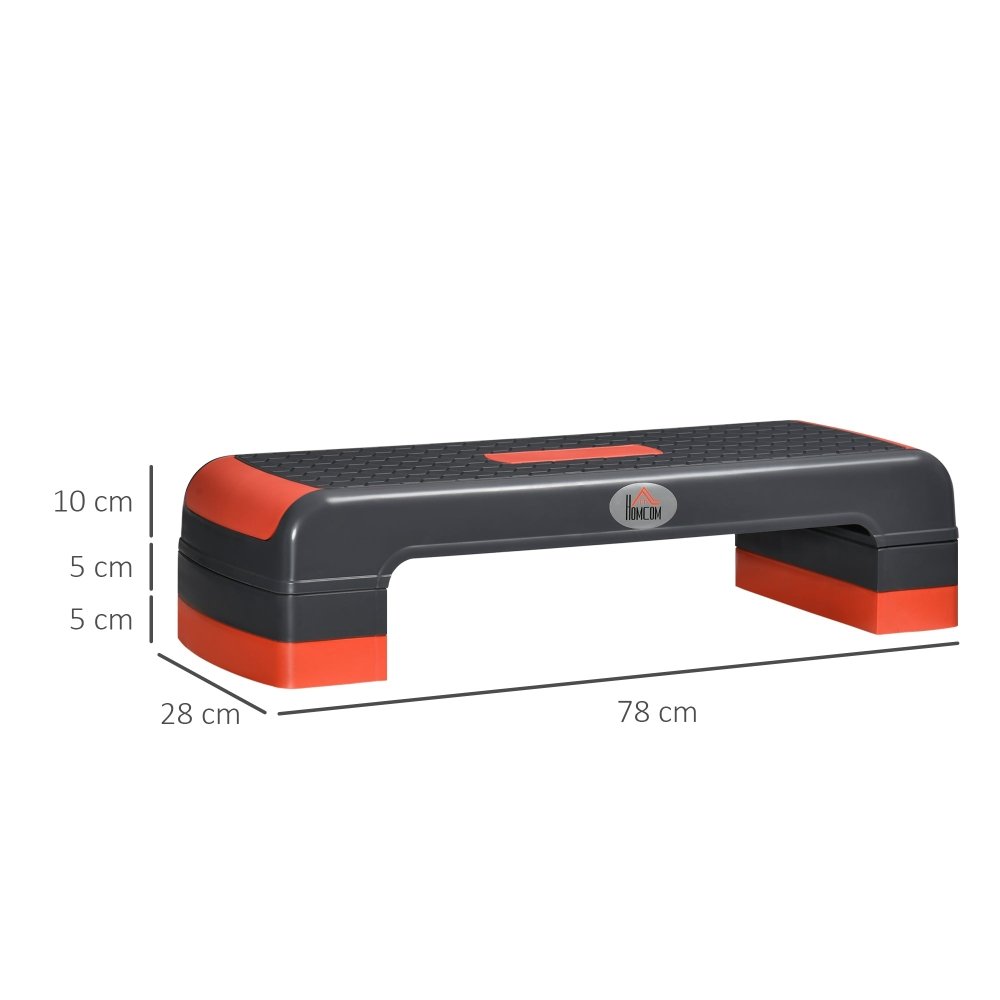 Adjustable Aerobic Stepper - Red / Blue