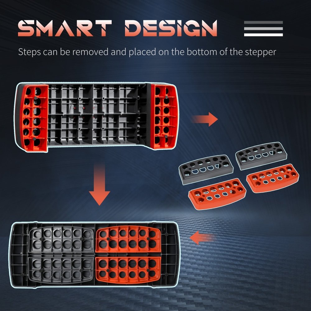 Adjustable Aerobic Stepper - Red / Blue