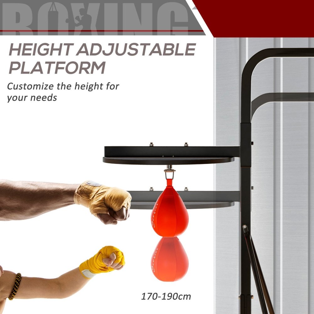Adjustable Boxing Speedbag Platform – Heavy Bag Compatible Stand