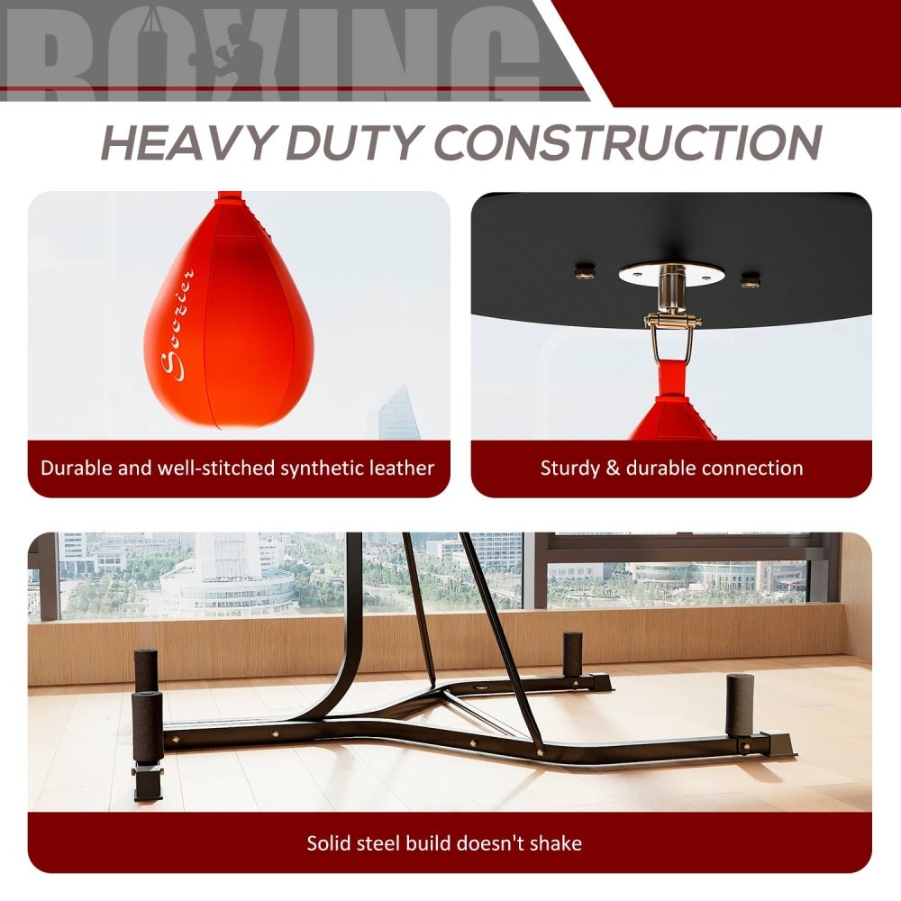 Adjustable Boxing Speedbag Platform – Heavy Bag Compatible Stand