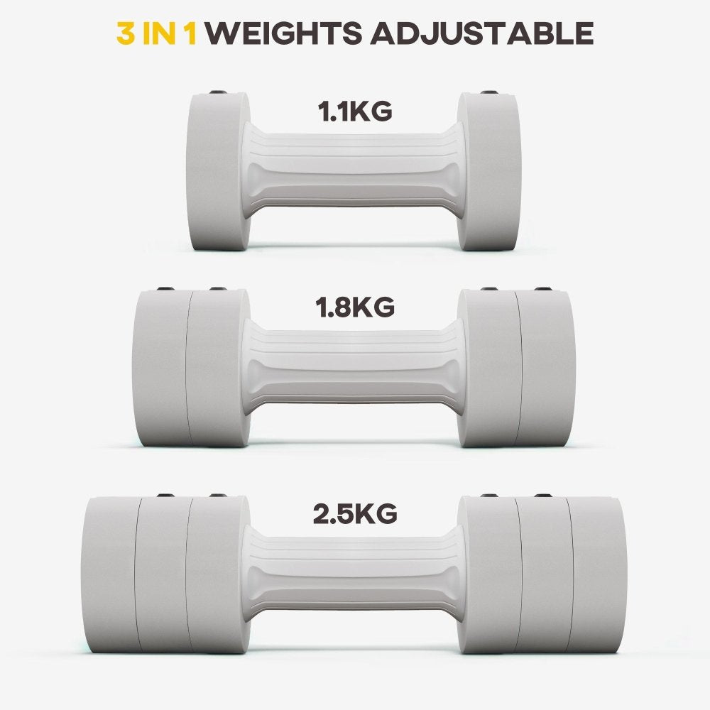 Adjustable Dumbbells – Set of 2 (2.5kg Each)
