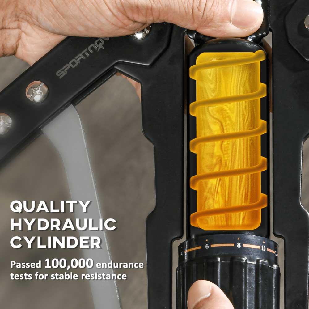 Adjustable Hydraulic Power Twister – 22–440lbs Chest & Arm Trainer