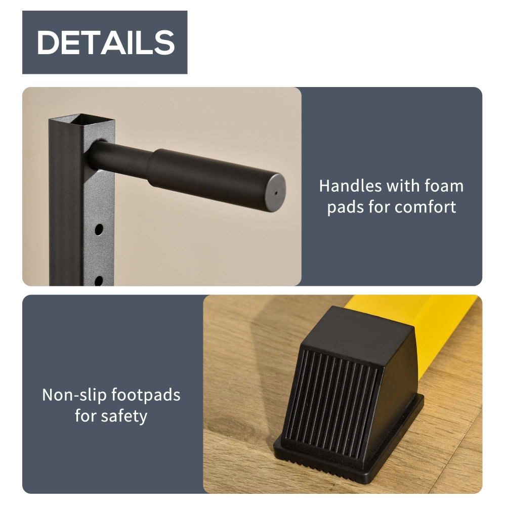 Adjustable Steel Dip Station - Yellow