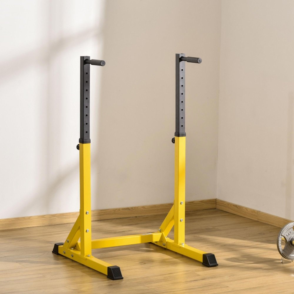 Adjustable Steel Dip Station - Yellow
