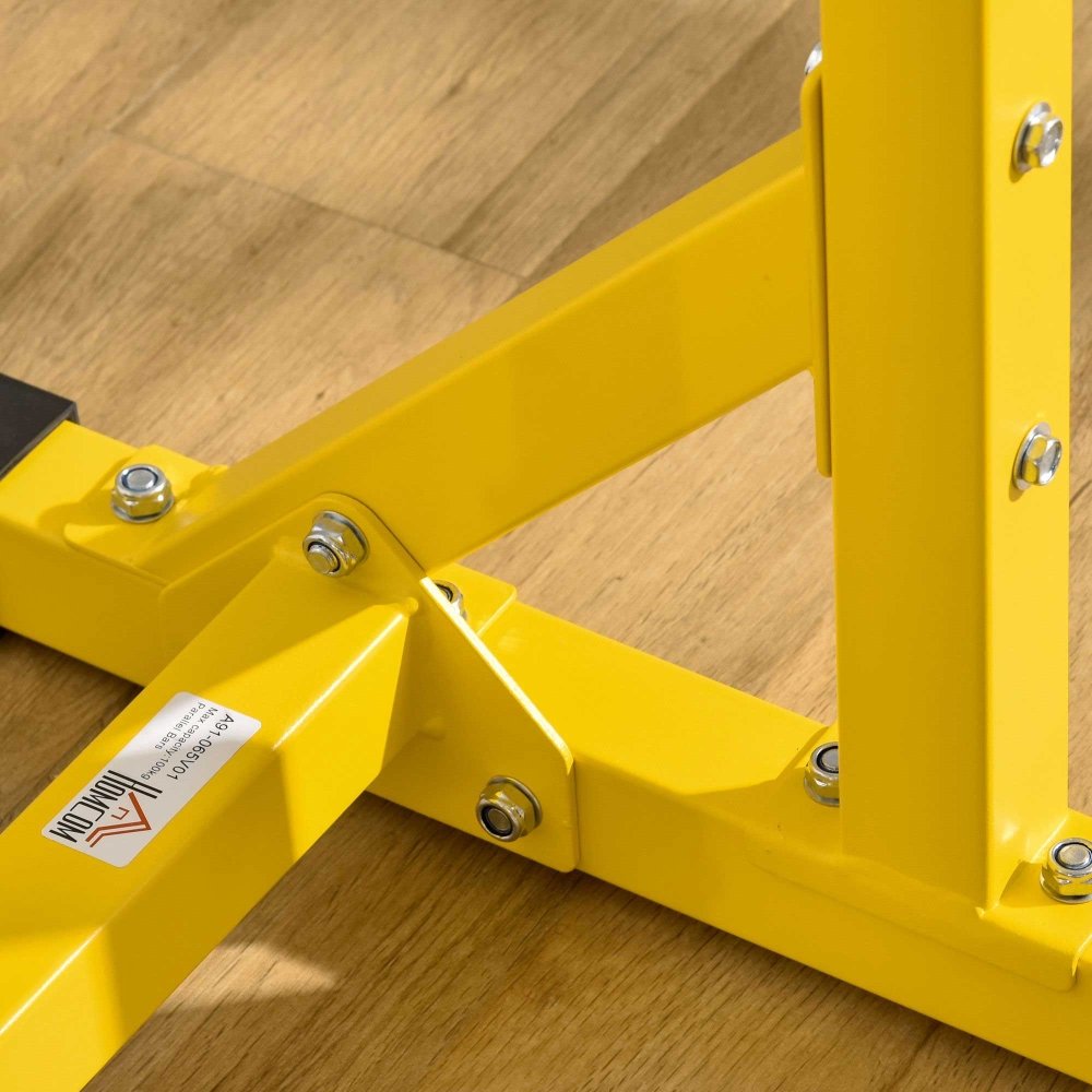Adjustable Steel Dip Station - Yellow