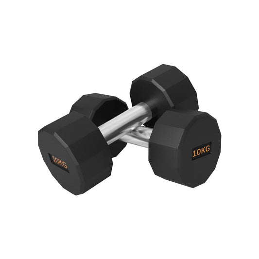 Anti - Roll 12 sided Dumbbell Set 2 x 10kg