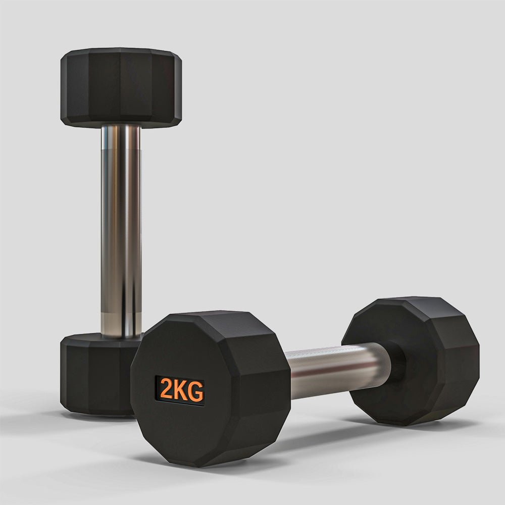 Anti - Roll 12 sided Dumbbell Set 2 x 2kg