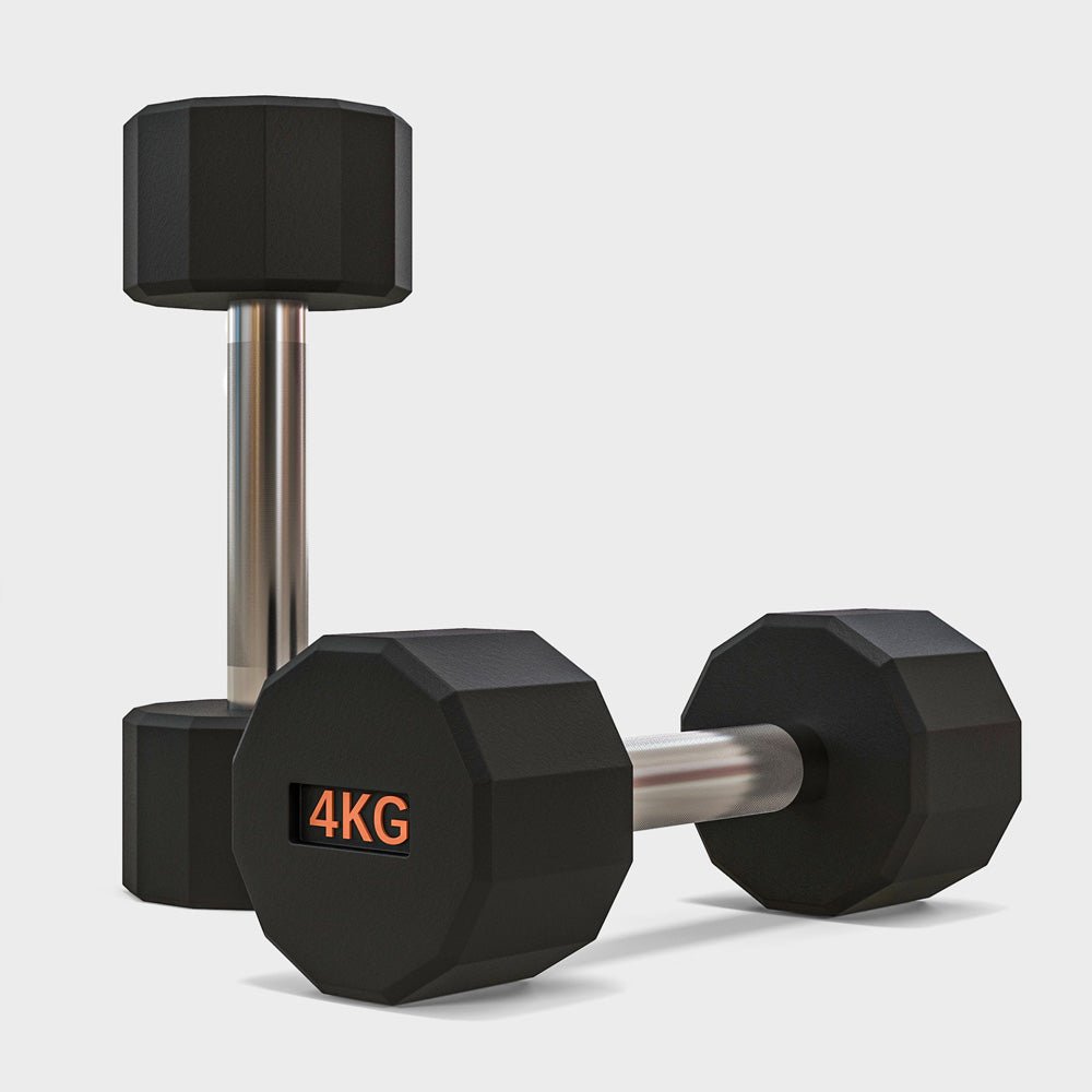 Anti - Roll 12 sided Dumbbell Set 2 x 4kg