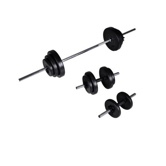 Barbell & Dumbbell Weight Set (Total 30.5kg)