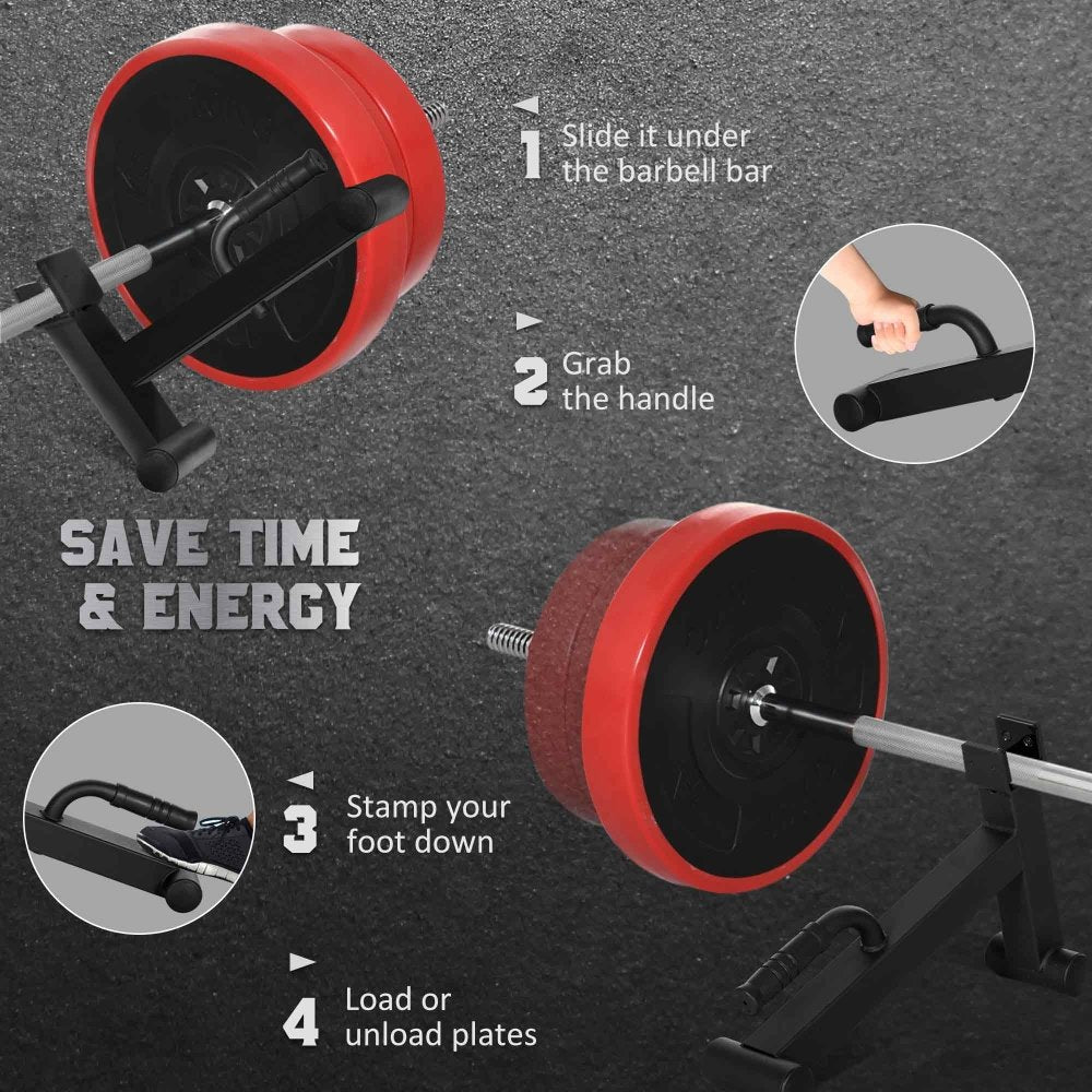 Barbell Jack Set for Deadlifts – 2 - Piece Heavy Duty Plate Loader