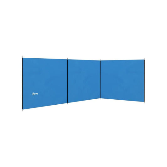 Blue Camping Windbreak - 540cm x 150cm, Blue