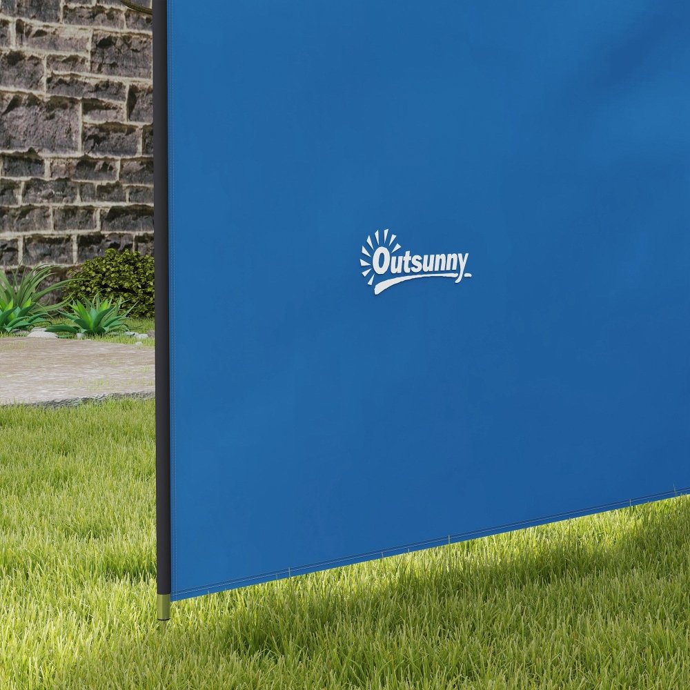 Blue Camping Windbreak - 540cm x 150cm, Blue