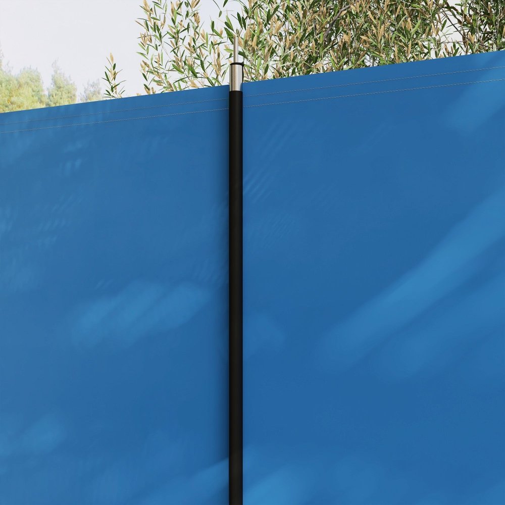 Blue Camping Windbreak - 540cm x 150cm, Blue